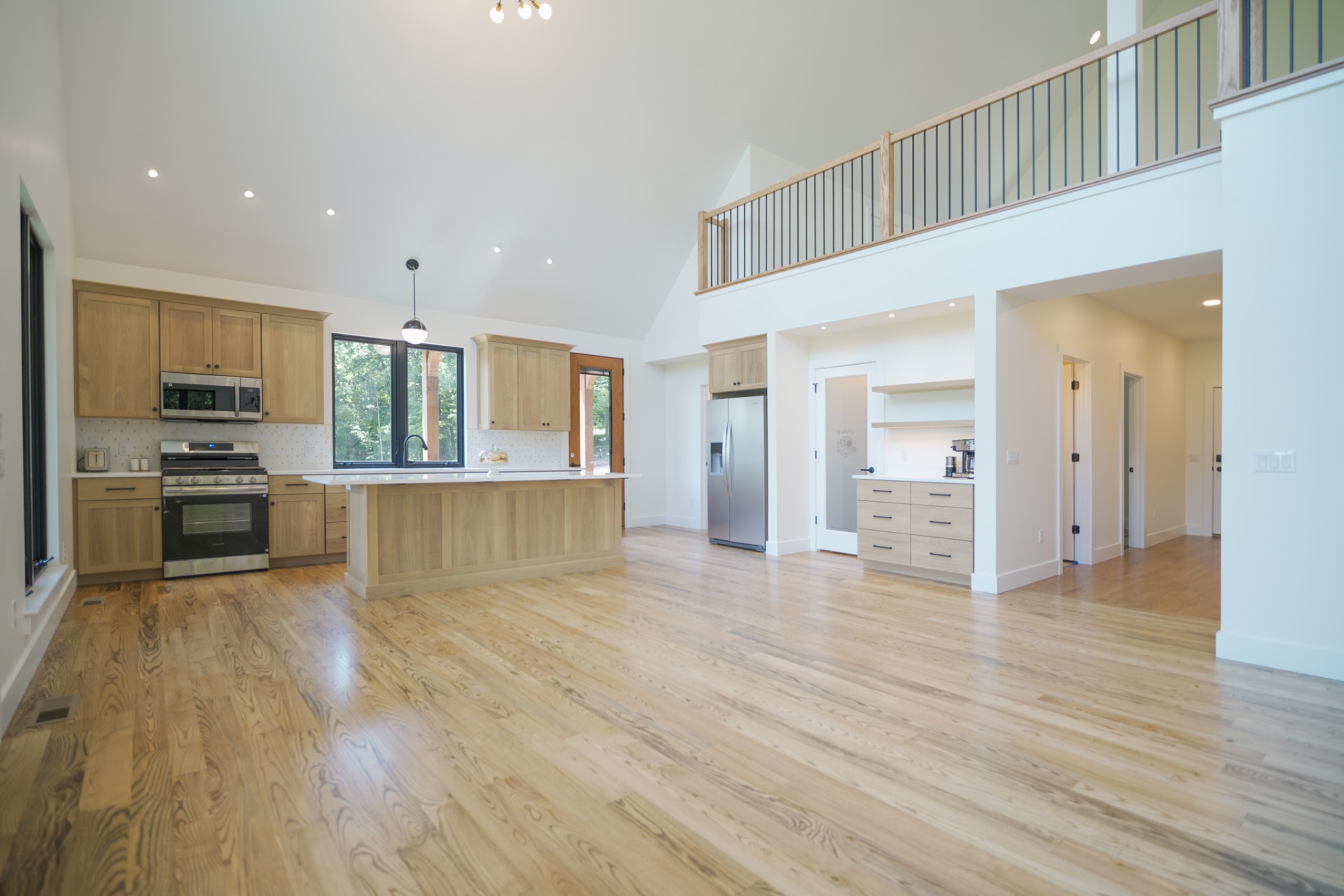 The Tuscarora — great room with loft above