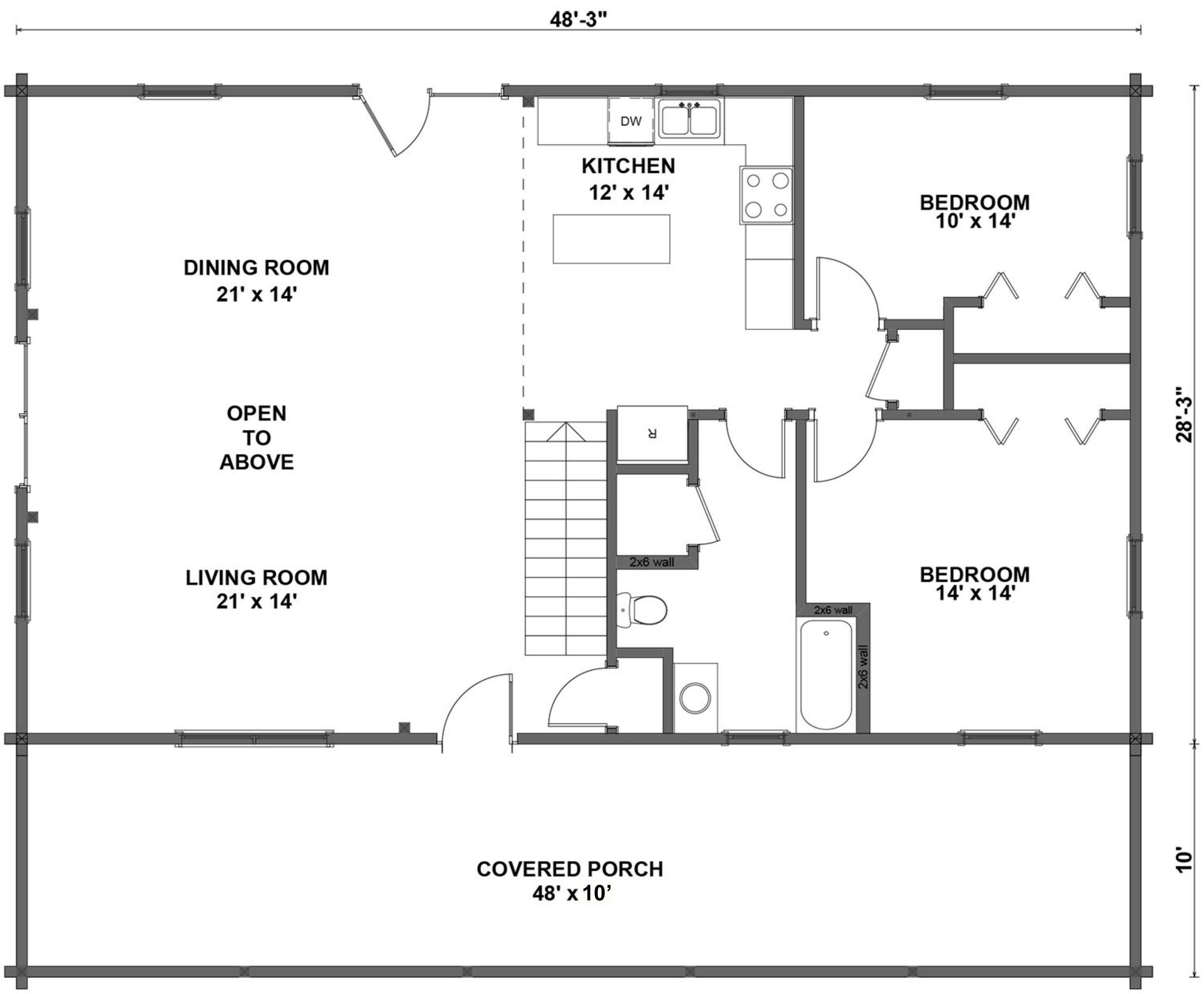 Juniata first floor plan