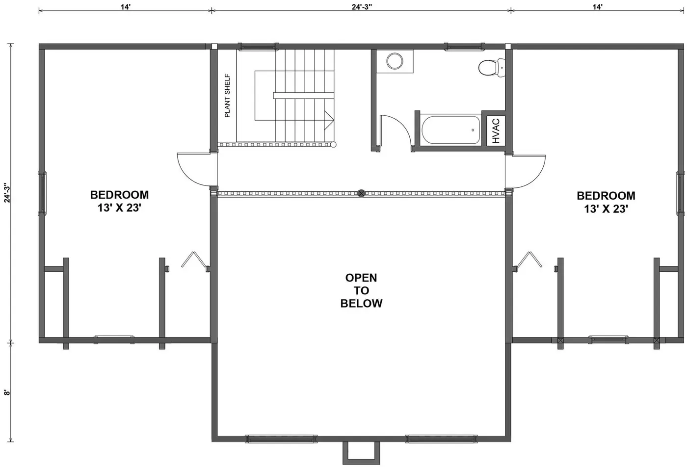 Boulder Ridge second floor plan