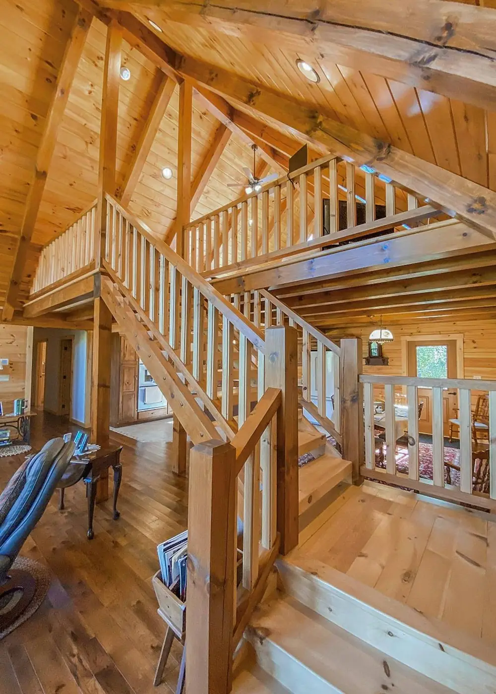 Brown Bear loft stairs