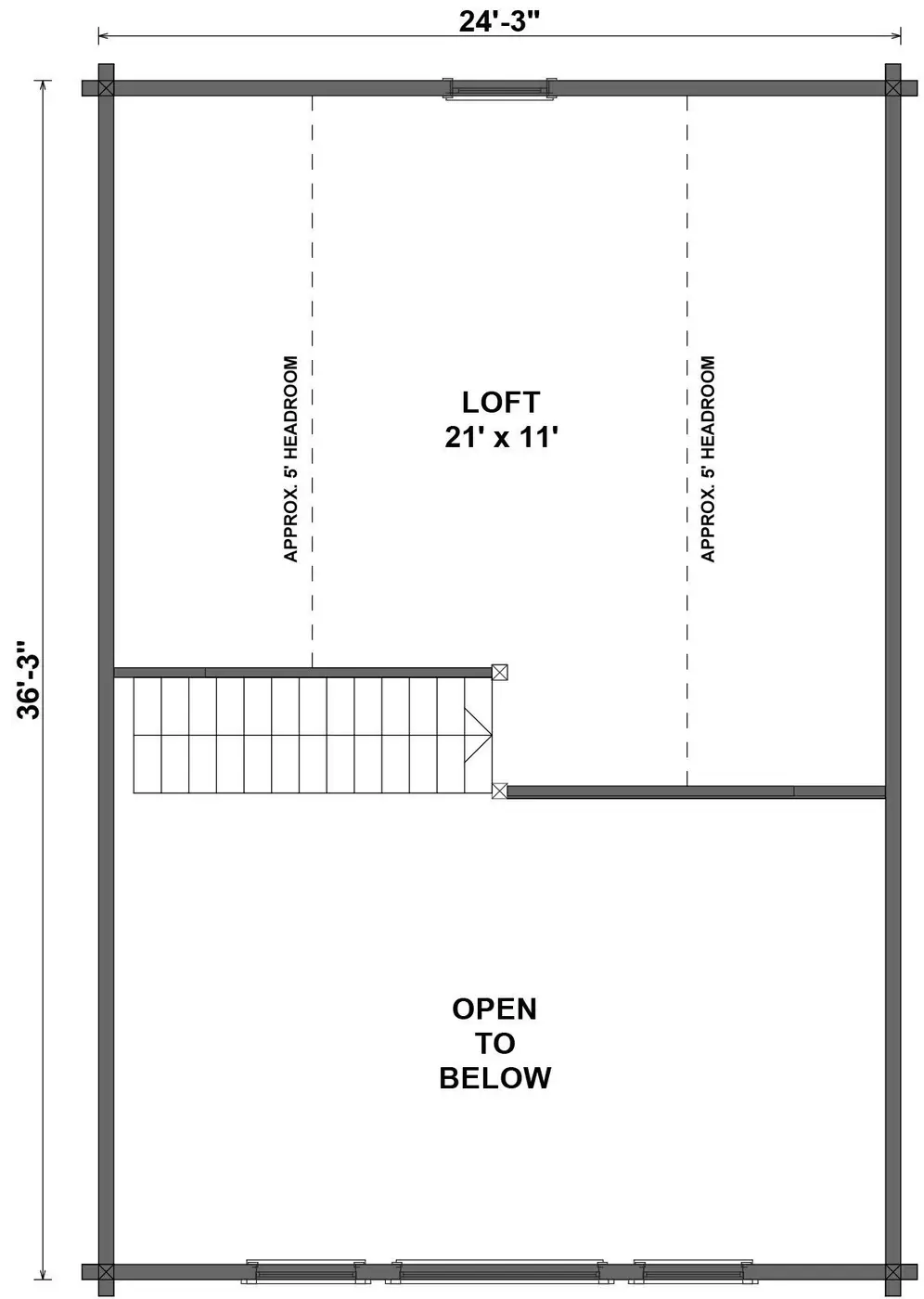 Path Valley second floor loft plan