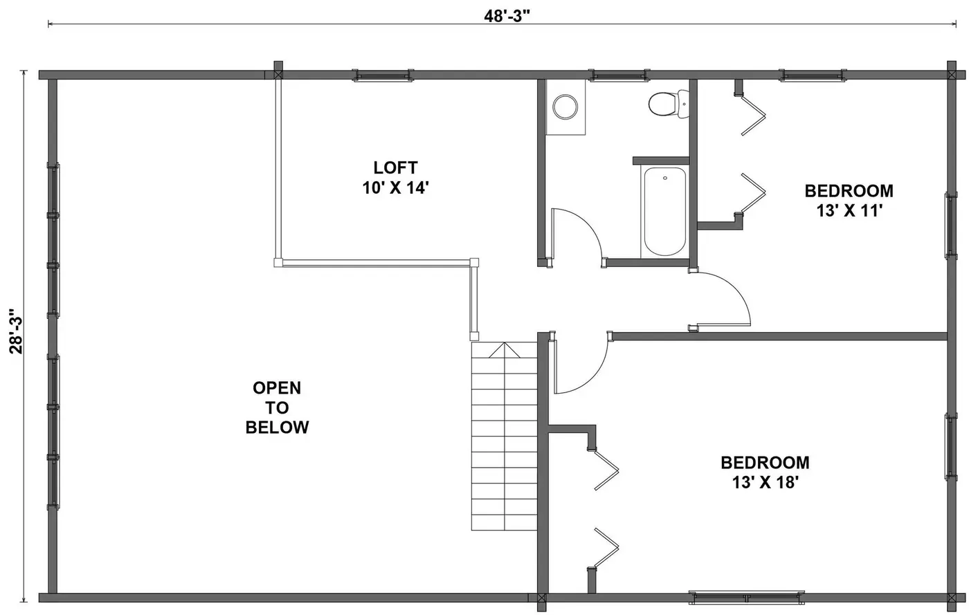Ridgewood second floor plan