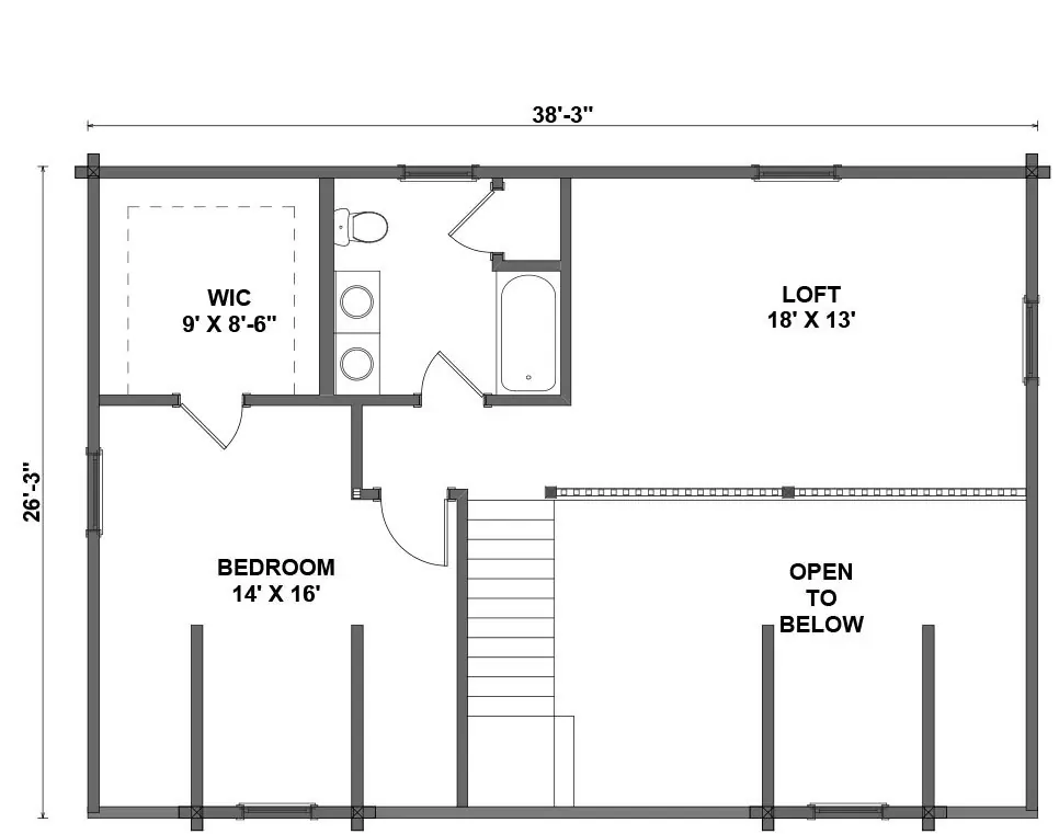Shade Mountain II second floor plan