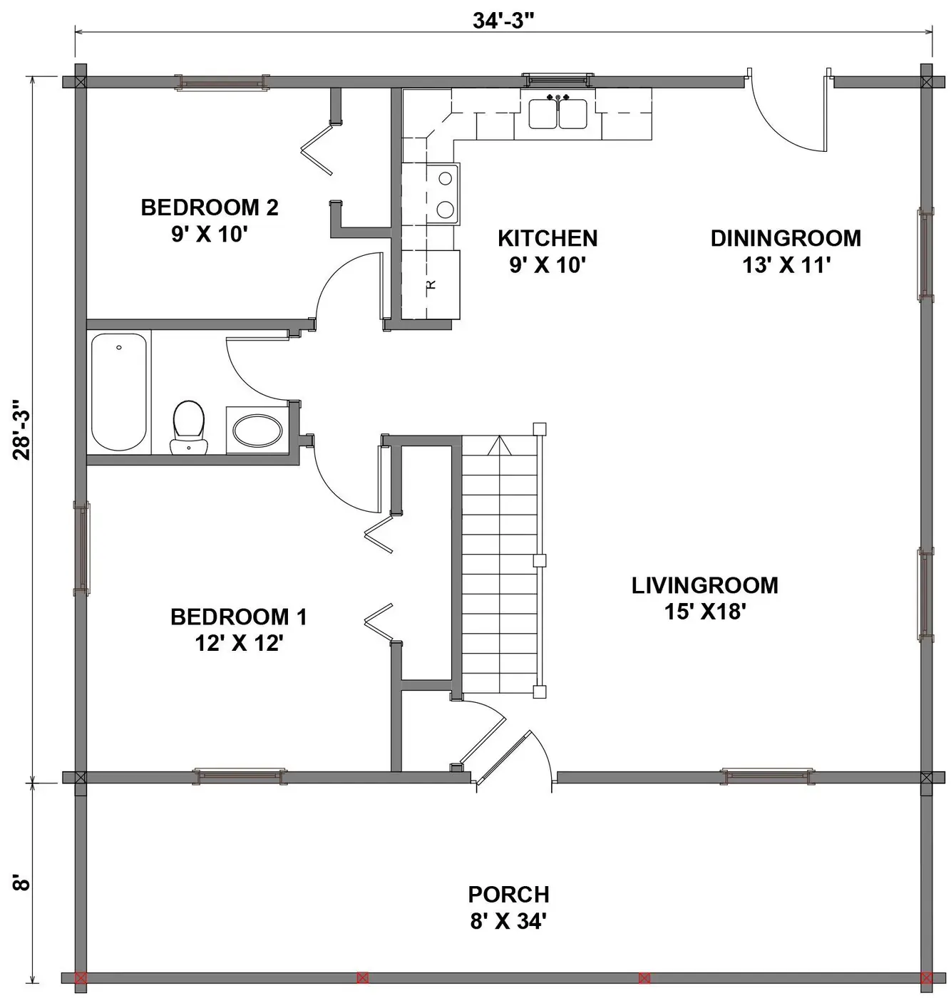 Sportsman first floor plan