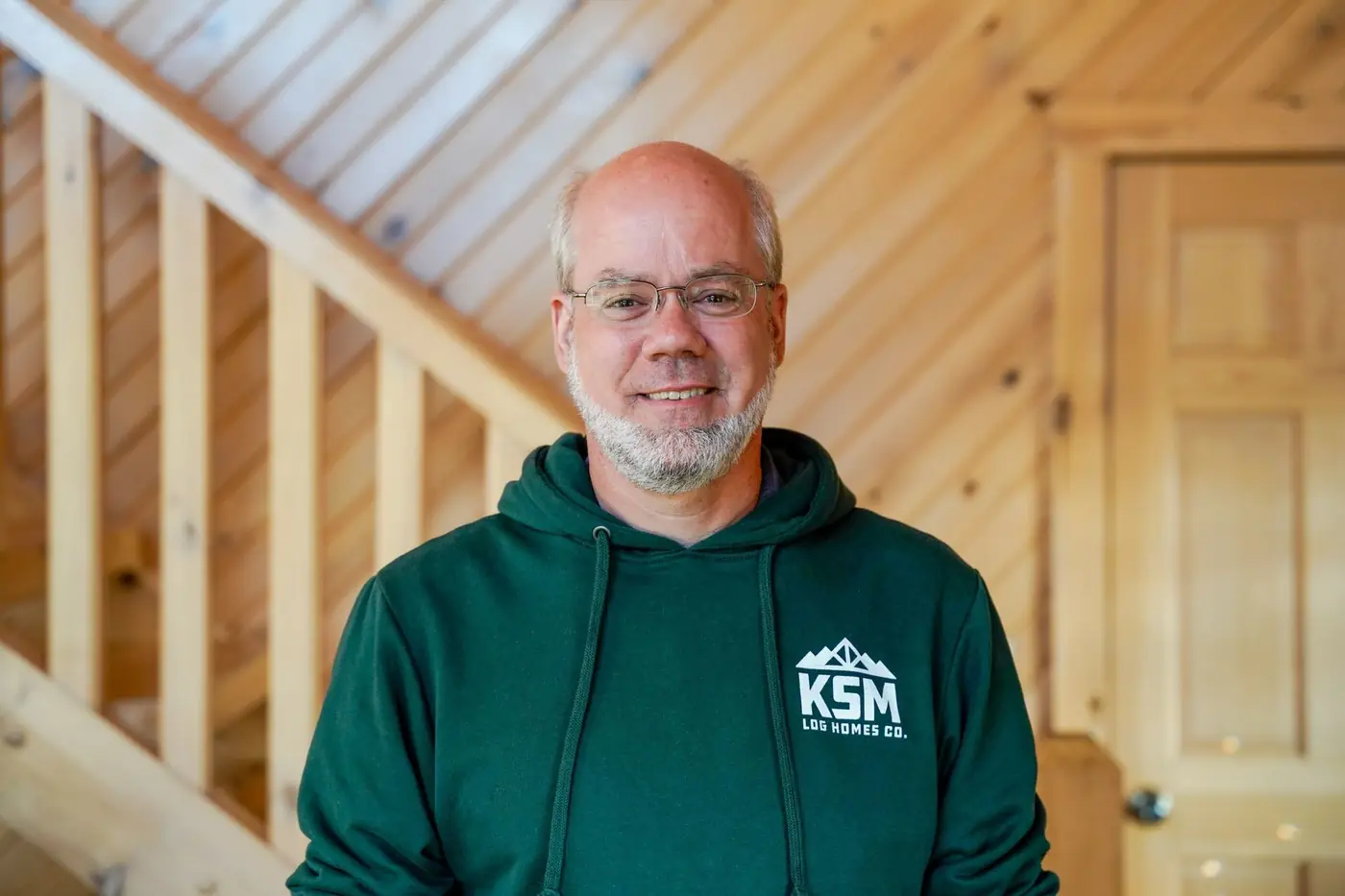 Abner Petersheim, Heavy Timber Specialist at KSM Log Homes and Timber Packages