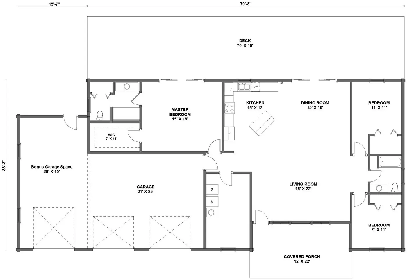 Woodland Retreat floor plan